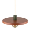 Minimalistyczna lampa wisząca Sila 10750 abażur ceglany zielony