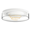 Plafon szklany Nolan 1004 Zumaline LED 17W 2700K ściemnialny przezroczysty