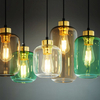 Wisząca loftowa lampa Marco 3328 TK Lighting owalna szklana wielokolorowa