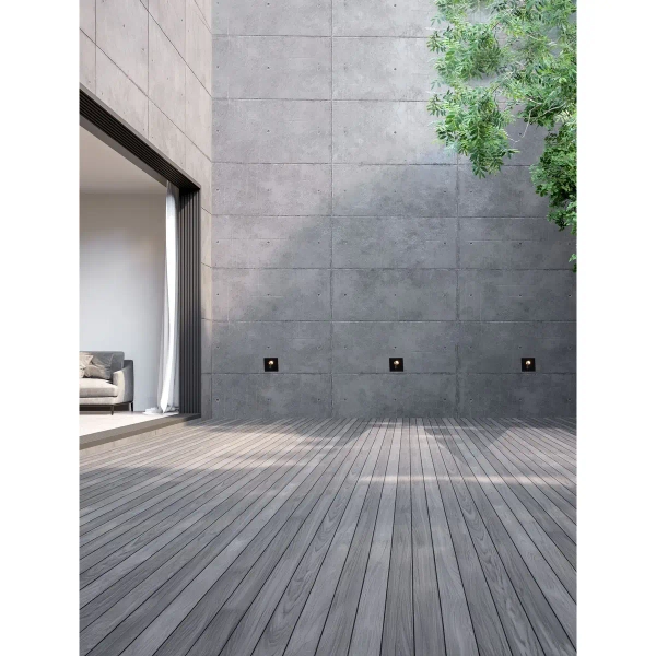 Ogrodowa lampa ścienna ZALIRCO LE75332 LED 3W 2700K IP65 antracyt