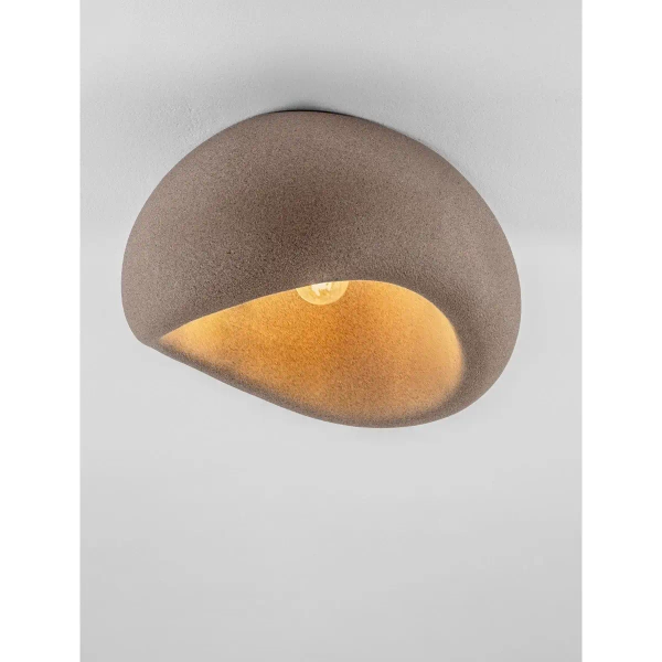 Lampa sufitowa do jadalni PALINZA LE45331 kopułowa brązowa