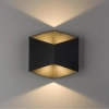 Kinkiet LAMPA loft TRIANGLES LED 8142 Nowodvorski metalowa OPRAWA geometryczna LED 10W 3000K elewacyjna IP54 czarna