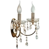 Kinkiet lampa ścienna AURORA 22-98323 pałacowa z kryształkami glamour złota