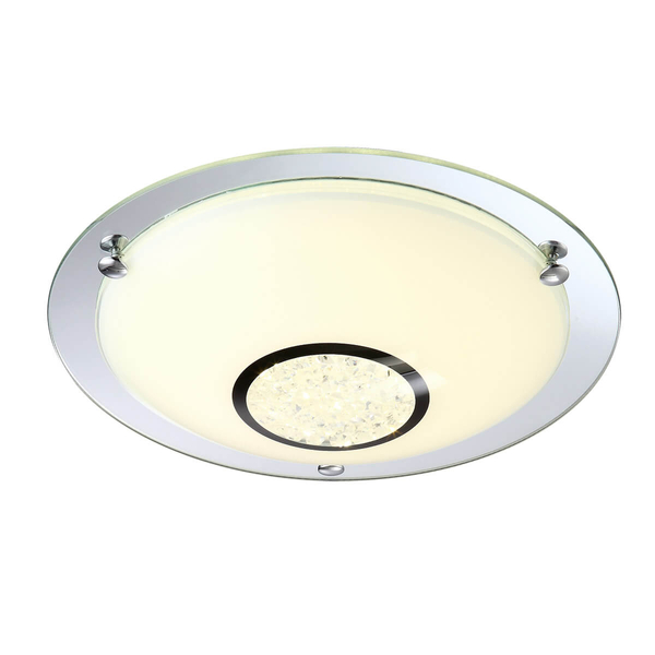 Szklana lampa sufitowa Minako C47125Y-12 Italux LED 12W 4000K okrąg biały