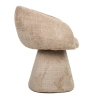 Obrotowe krzesło PEDRA MM1501100298 beżowe taupe tkanina 45cm