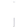 Podłużna lampa wisząca Karbon SL.1535 minimalistyczna tuba biała OUTLET