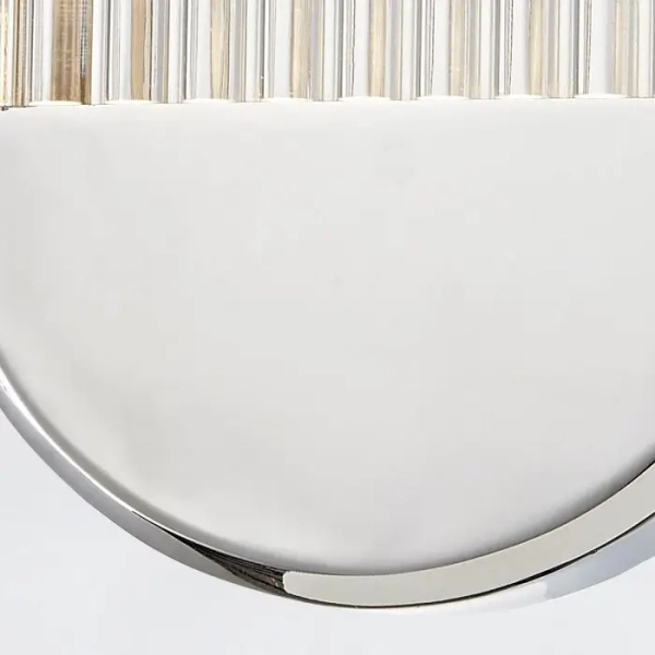 Żebrowana lampa ścienna Palais QN-PALAIS-WM-PN LED 17W 3000K nikiel