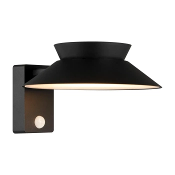 Kinkiet elewacyjny Justina 2418071003 LED 5W 3000K IP44 z czujnikiem czarny