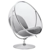Stojący fotel regulowany Bubble Stand JH-200-2.L.GREY.17W chrom jasnoszary
