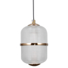 Wisząca lampa nad stół Alani PND-34375-5-BK LED 140W 3000K czarny złoty