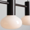 Wisząca lampa potrójna Flo 3 Mokka 7000E28_S szklana brązowa