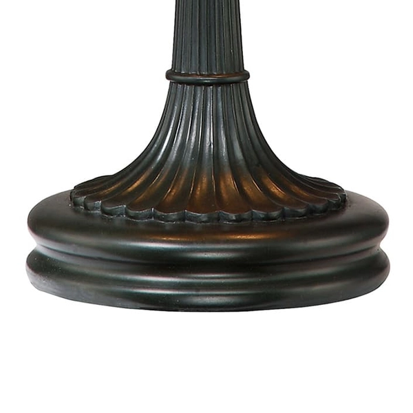 Secesyjna lampa stołowa Larissa QZ-LARISSA-TL Elstead szklana witrażowa