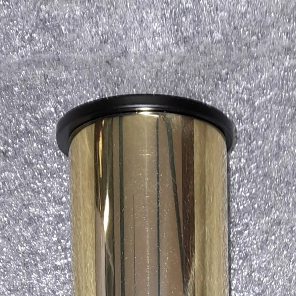 Sufitowa lampa downlight AKADI minimalistyczna tuba biurowa mosiądz czarna