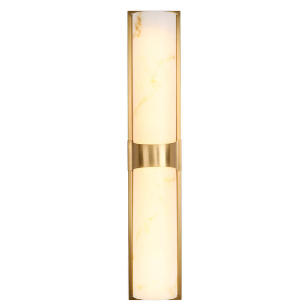 Marmurowa lampa ścienna MURO ST-3426-AGB-CE LED 14W 3000K biała mosiądz