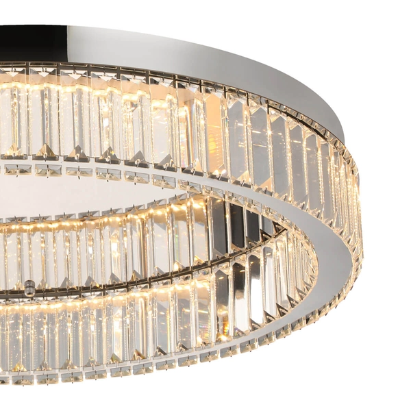 Lampa glamour sufitowa SPARK AZ5785 Azzardo LED 48W 3000K do salonu chrom