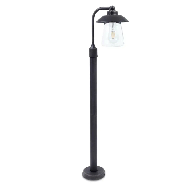 Zewnętrzna stojąca lampa Cate 7264210213 latarnia IP44 rdzawy