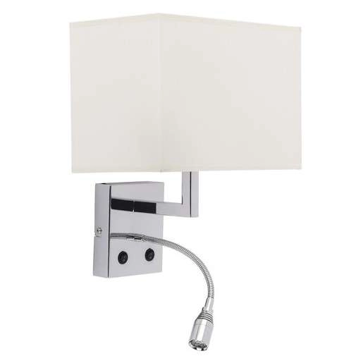 Kinkiet LAMPA ścienna HOTEL LED 2,2W 6800 Nowodvorski abażurowa OPRAWA do czytania na peszlu biała