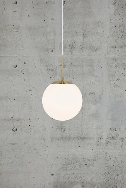 Szklana lampa wisząca Grant 2010563035 Nordlux nad stół kula biała