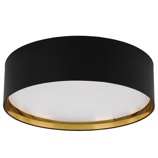Okrągły plafon Bilbao 3432 TK Lighting okrągły salonowy czarny złoty