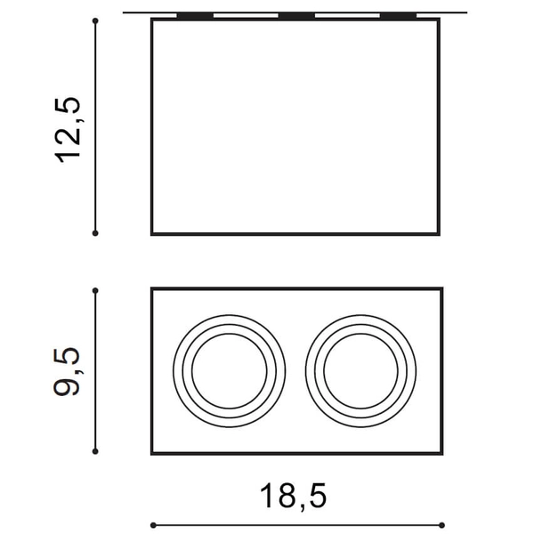 Sufitowa lampa kierunkowa Eloy AZ1355 downlight aluminium czarna
