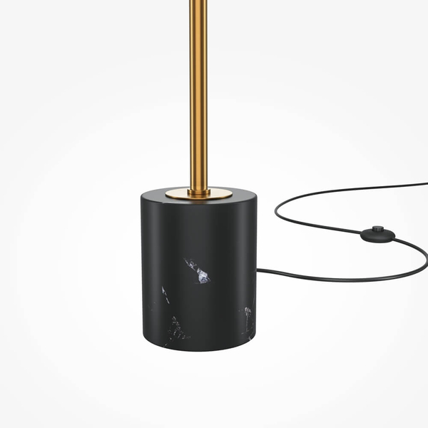 Podłogowa lampa Breeze MOD281FL-L33BS3K LED 33W 3000K przezroczysty mosiądz