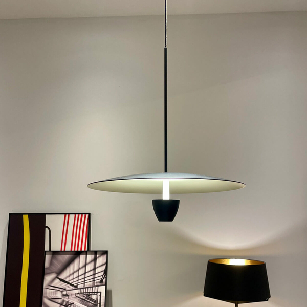 Wisząca lampa Ufo LP-0408/1P S BK LED 8W 3000-6000K kapelusz czarny