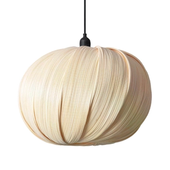 Kulista lampa wisząca Boho ABR-LW22-BH-E27 Abruzzo IP65 bambus japandi beżowa