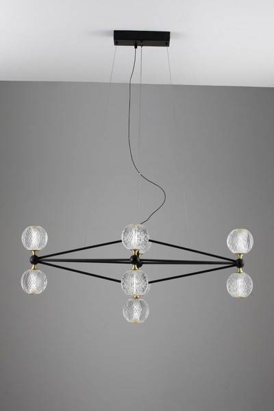 Lampa wisząca BOYA LE42738 LED 42W 3200K z funkcją ściemniania czarna