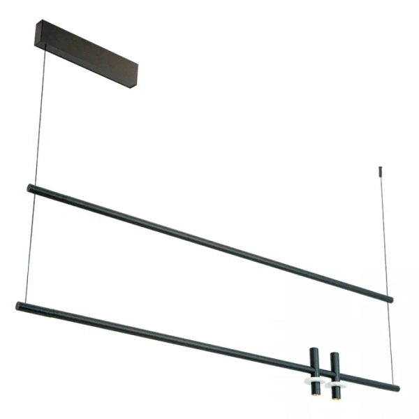 Liniowa lampa wisząca 23251 LED 14W+20W 3000K listwa czarna