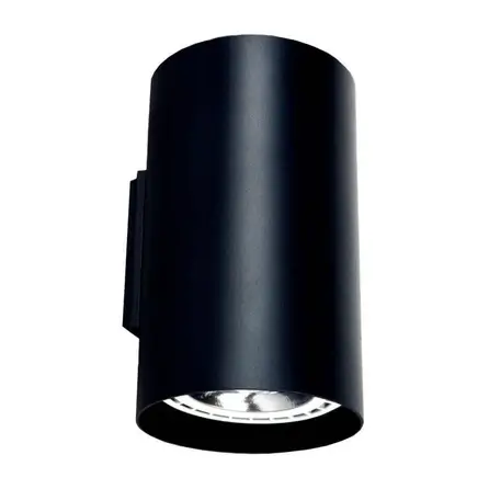 Ścienna lampa biurowa Tube 9320 czarny kinkiet tuba metalowa