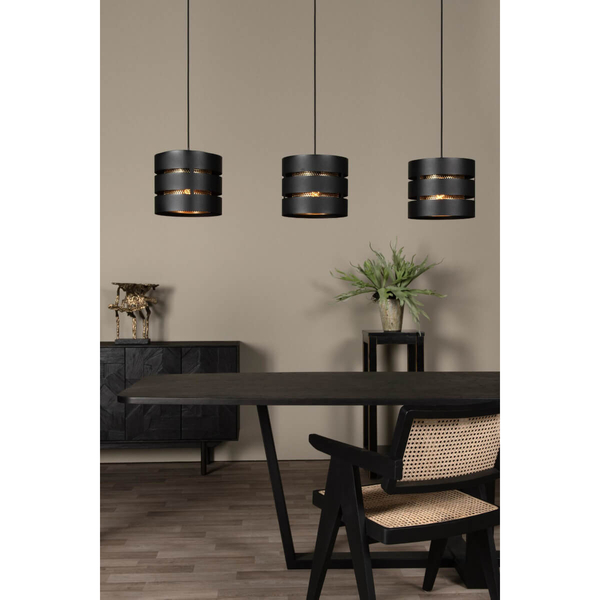 Jadalniana lampa wisząca Rosas 21433/03/30 czarna złota