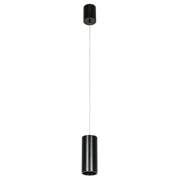 LAMPA wisząca MOLDES HL7719/12W 3000K BL Italux metalowa OPRAWA LED 12W zwis tuba czarna