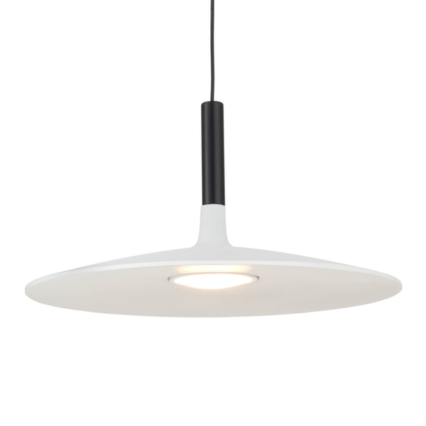 Wisząca lampa talerz Hank ST-10229P white LED 7W 3000K metalowa biała czarna
