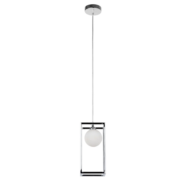 Wisząca lampa kulista Daisy MD-BR4367-D1 CH Italux chrom biały