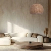 Bambusowa lampa wisząca 22172 okrągła naturalny brązowy