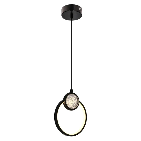 Wisząca lampa kula Lacrima 31-35592 LED 15W 3000K do salonu czarna