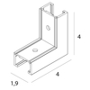 Łącznik zewnętrzny do systemu magnetycznego MAX NT0010 czarny
