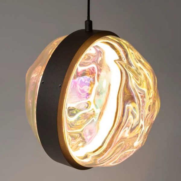 Okrągła wisząca lampa Misterio MOD379PL-L6B2.7K LED 6W 2700K czarna