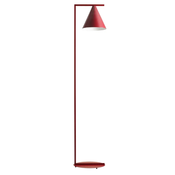 Stojąca lampa Form Floor 1108A15 Aldex w kształcie stożka czerwona