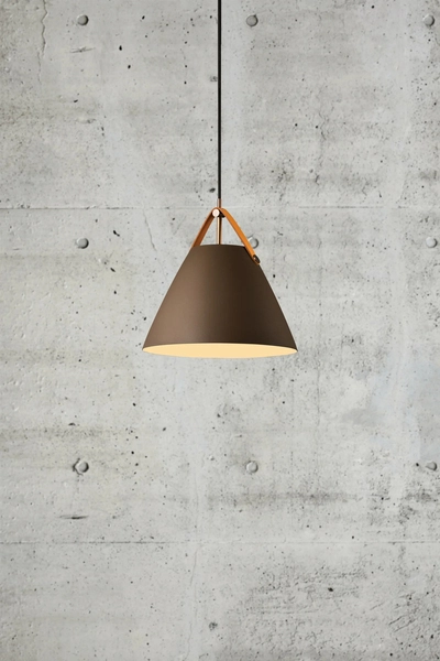 Industrialna lampa wisząca Strap 84333009 Nordlux brązowa