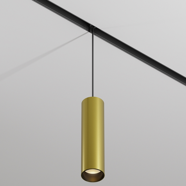 Wisząca lampa do szyn magnetycznych Focus TR041-2-12W3K-BBS LED 12W 3000K sopel mosiądz