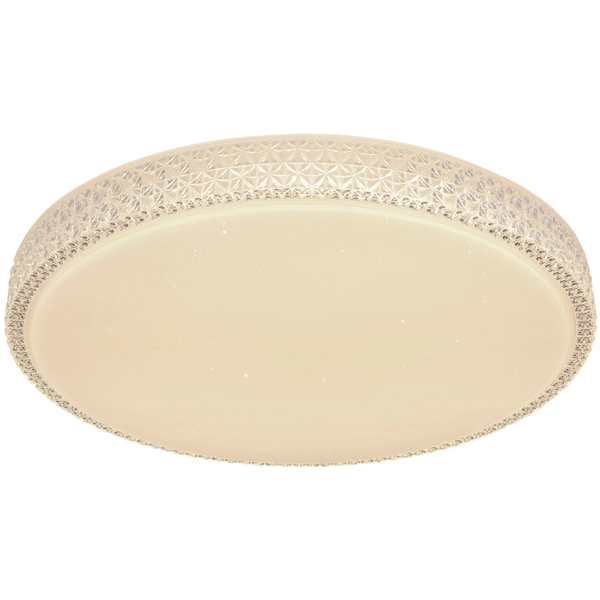 Plafon LAMPA sufitowa OVI 41749-40 Globo metalowa OPRAWA okrągła LED 40W 3000K - 6500K crystal glamour biały - przezroczysty