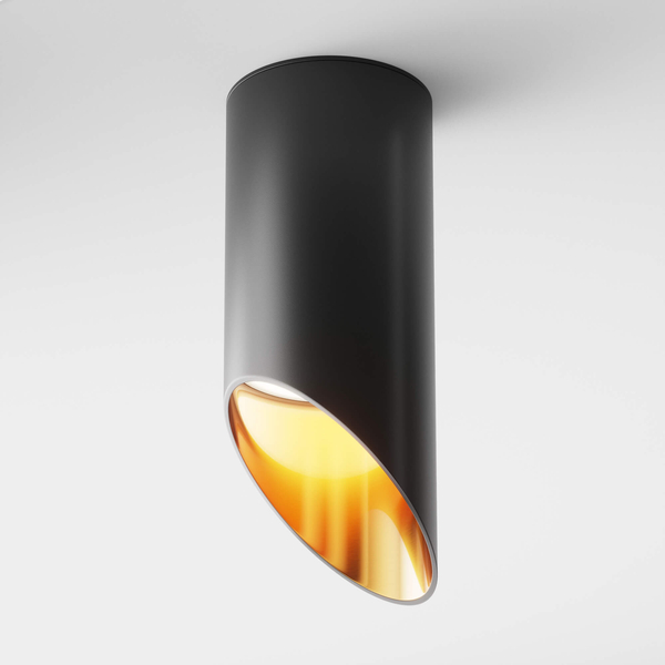 Ukośna lampa sufitowa spot Lipari C044CL-01-15GU10-B  czarny