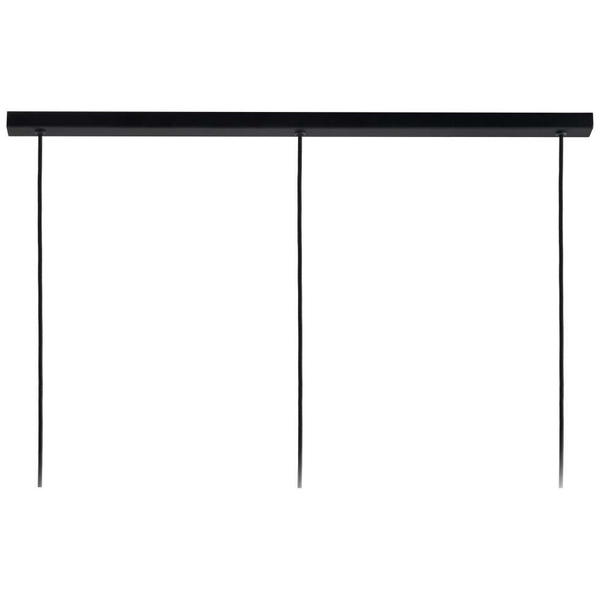 Skandynawska LAMPA wisząca LONGIS 10875305 Kaspa szklana OPRAWA loftowy ZWIS kaskada złota przezroczysta czarna