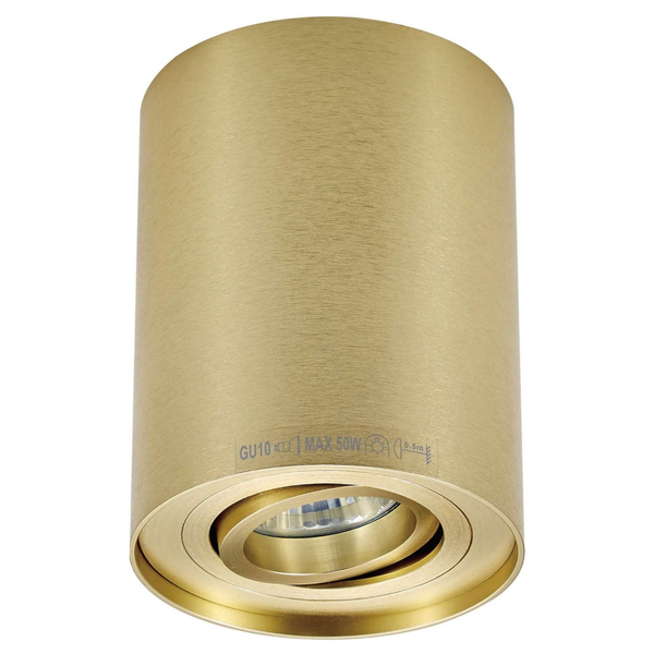 Downlight LAMPA sufitowa RONDOO SL 94354 Zumaline metalowa OPRAWA oczko SPOT tuba złota