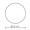 LAMPA sufitowa PLATILLO LP-8102/1C-12W GD Light Prestige okrągła OPRAWA metalowa moon LED 12W 3000K plafon  złoty
