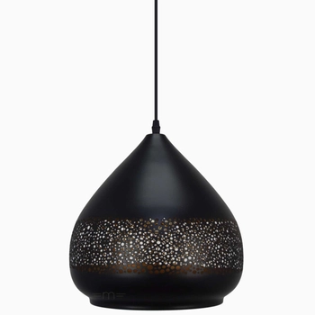 LAMPA wisząca KAIA 2278 Rabalux ażurowa OPRAWA orientalny zwis czarny złoty