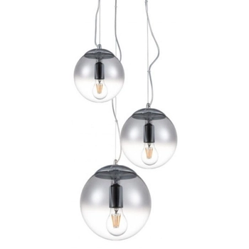 Potrójny lampa wisząca Iris AZ3104 Azzardo do salonu kule chrom