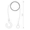 Zestaw zawieszenia do lampy PICNIC LED 8106 czarny