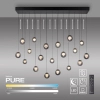 Molekułowa lampa wisząca E-POPUP czarna szara 2589-15 19x3W 2200-5000K